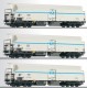 70013 Sachsenmodelle Set of 3 Refrigerator cars type FKM-4